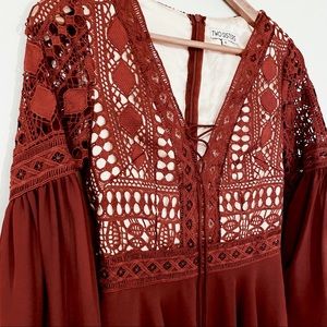 Mini Xenia Bell Sleeve Dress